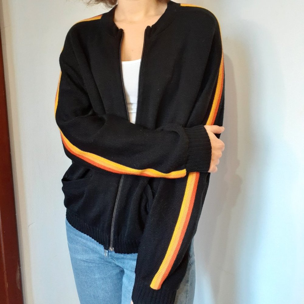Black cardigan